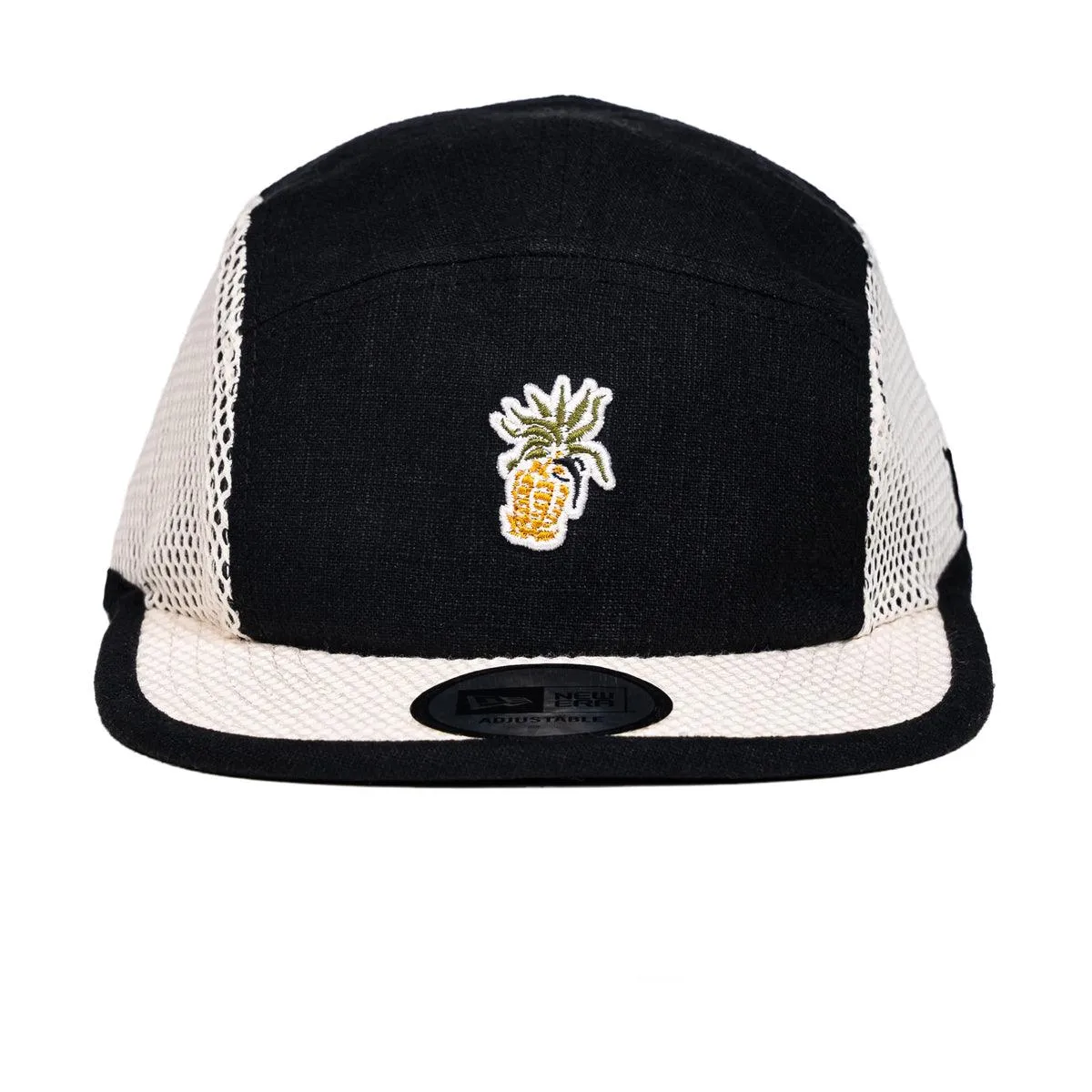 + New Era 5 Panel Camper Cap 'Black White'