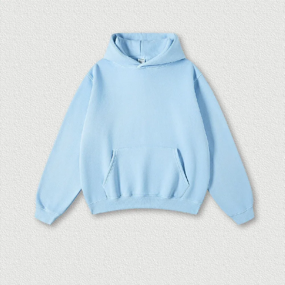 355G Washed Fleece Hoodie