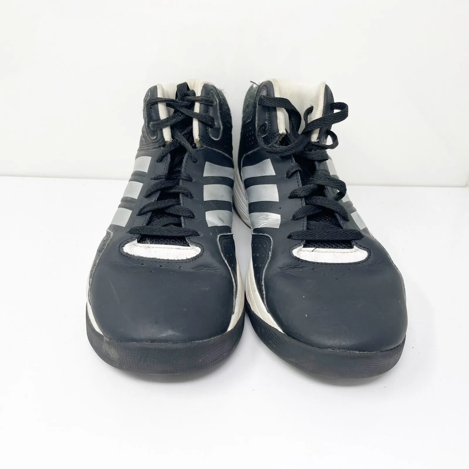 Adidas Mens Cloudfoam Ilation Mid AQ1362 Black Basketball Shoes Sneakers Size 9