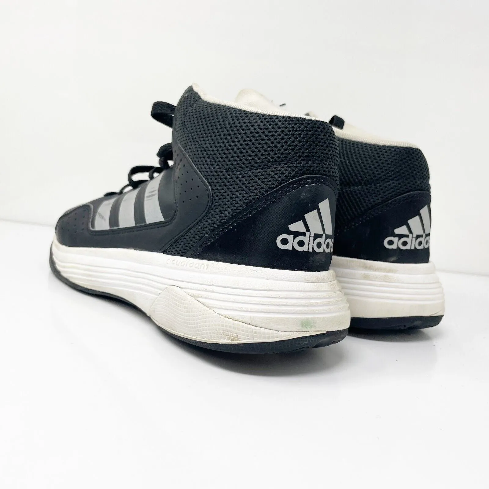 Adidas Mens Cloudfoam Ilation Mid AQ1362 Black Basketball Shoes Sneakers Size 9