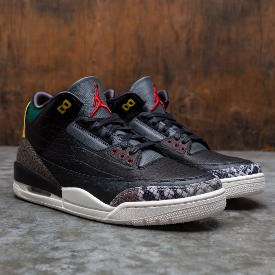 Air Jordan 3 Retro SE Men (black / black-white-gorge green)