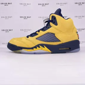 Air Jordan 5 Retro SE Michigan 2019 New Size 9.5