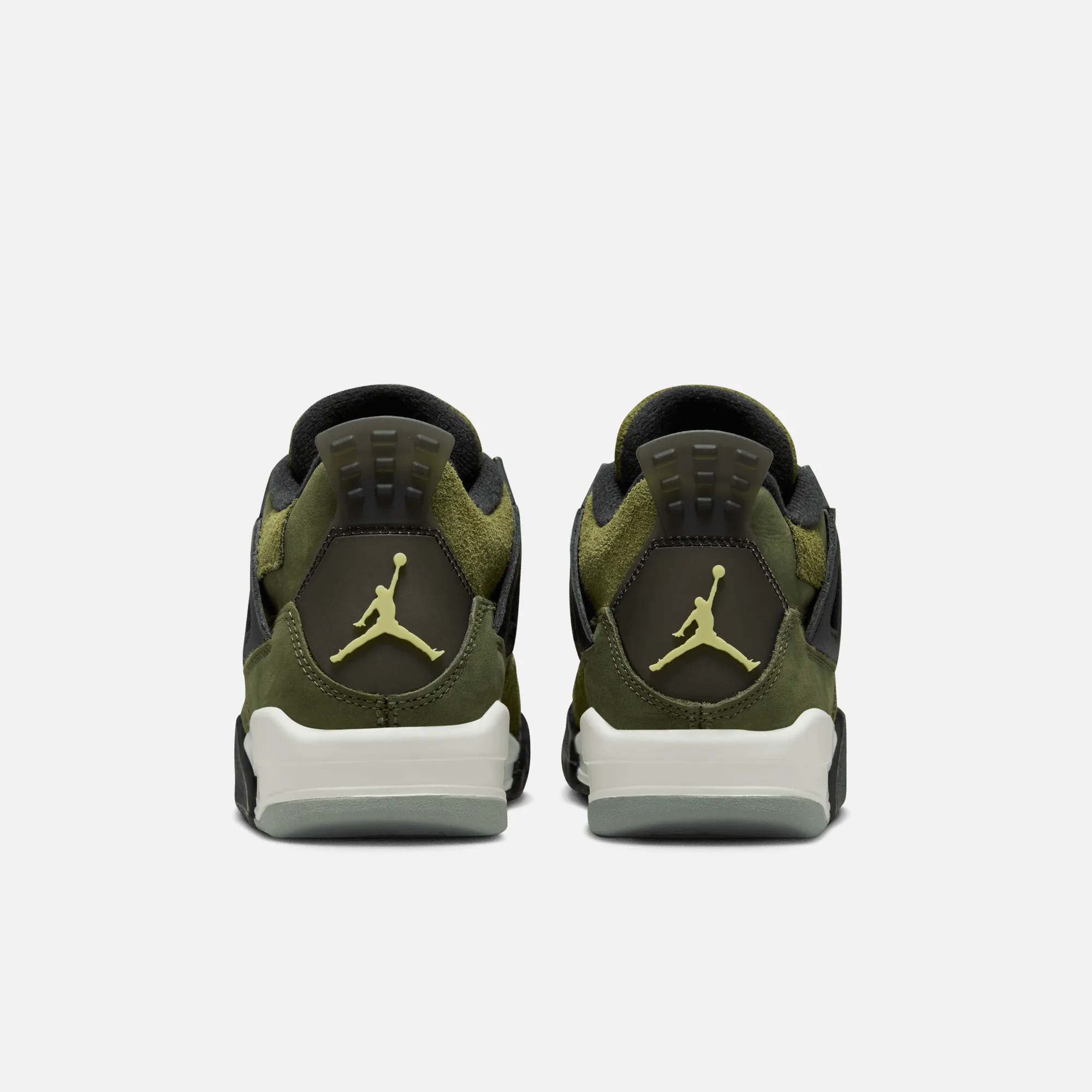 Air Jordan Big Kids' 4 Retro SE Craft Olive (GS)