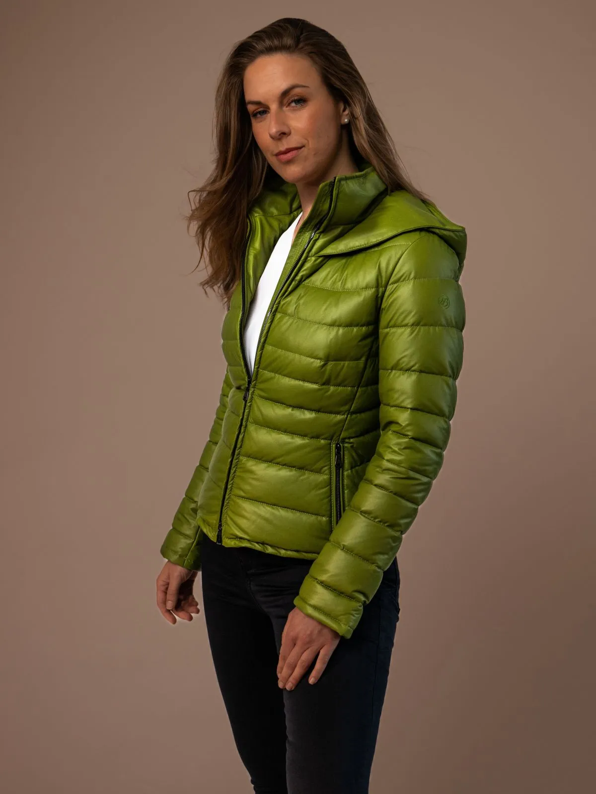 Alania Ladies Leather Down Jacket, 2.859,00 €