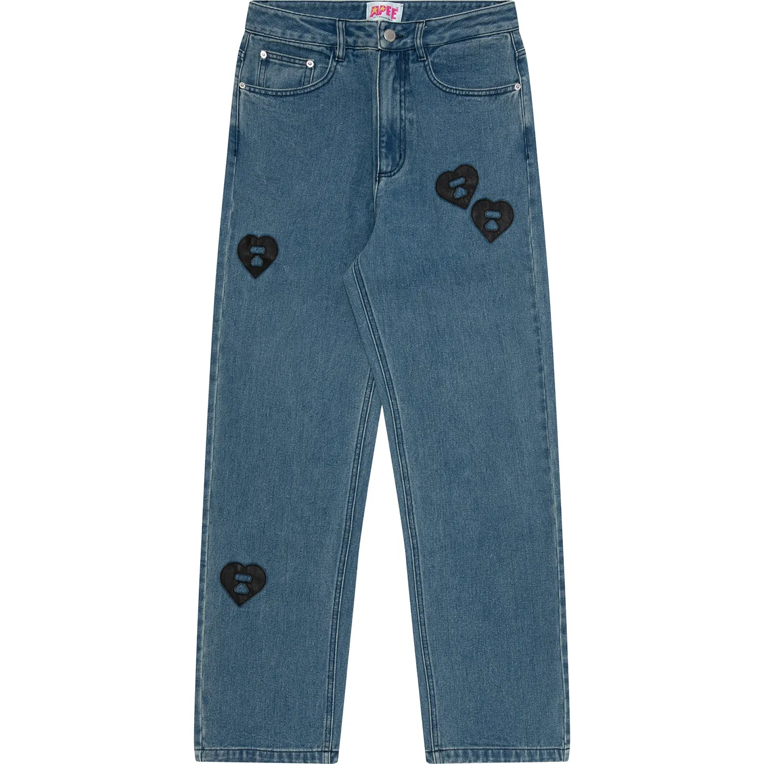 APEE LOGO PATCH DENIM LADIES