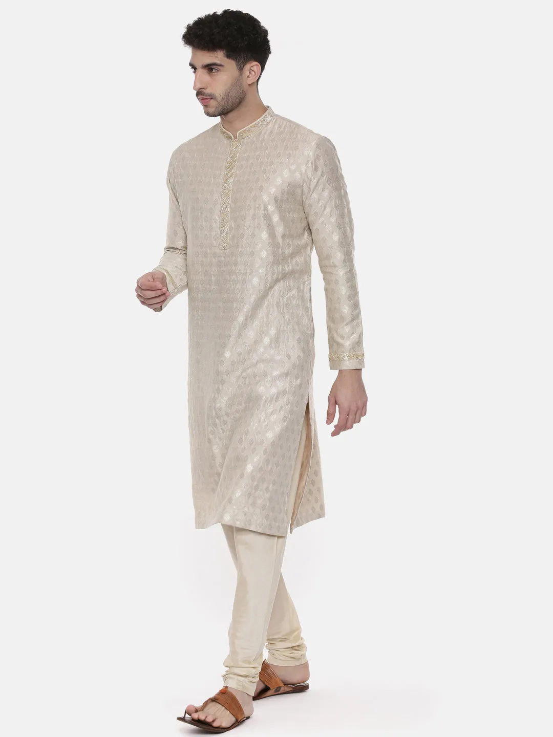 Banares Silk Brocade Kurta - MMK0458