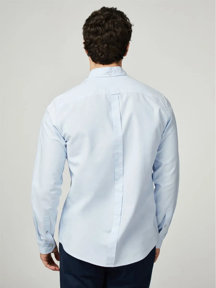 Ben Sherman Long Sleeve Button Down Oxford Shirt Sky