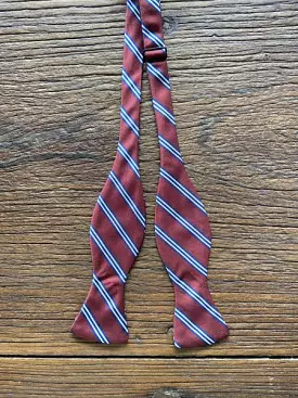 BURG BROOKS STRIPE BOW TIE