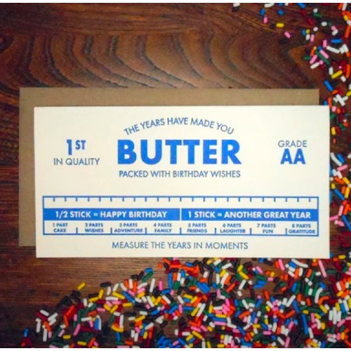 Butter Birthday Greeting Card