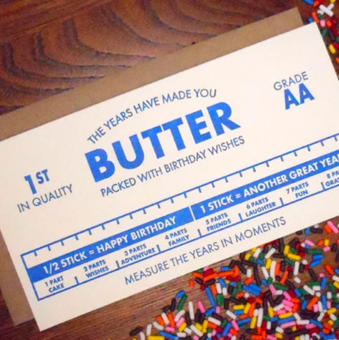 Butter Birthday Greeting Card