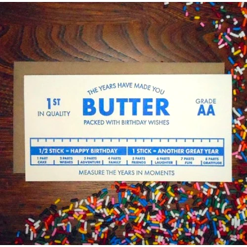 Butter Birthday Greeting Card