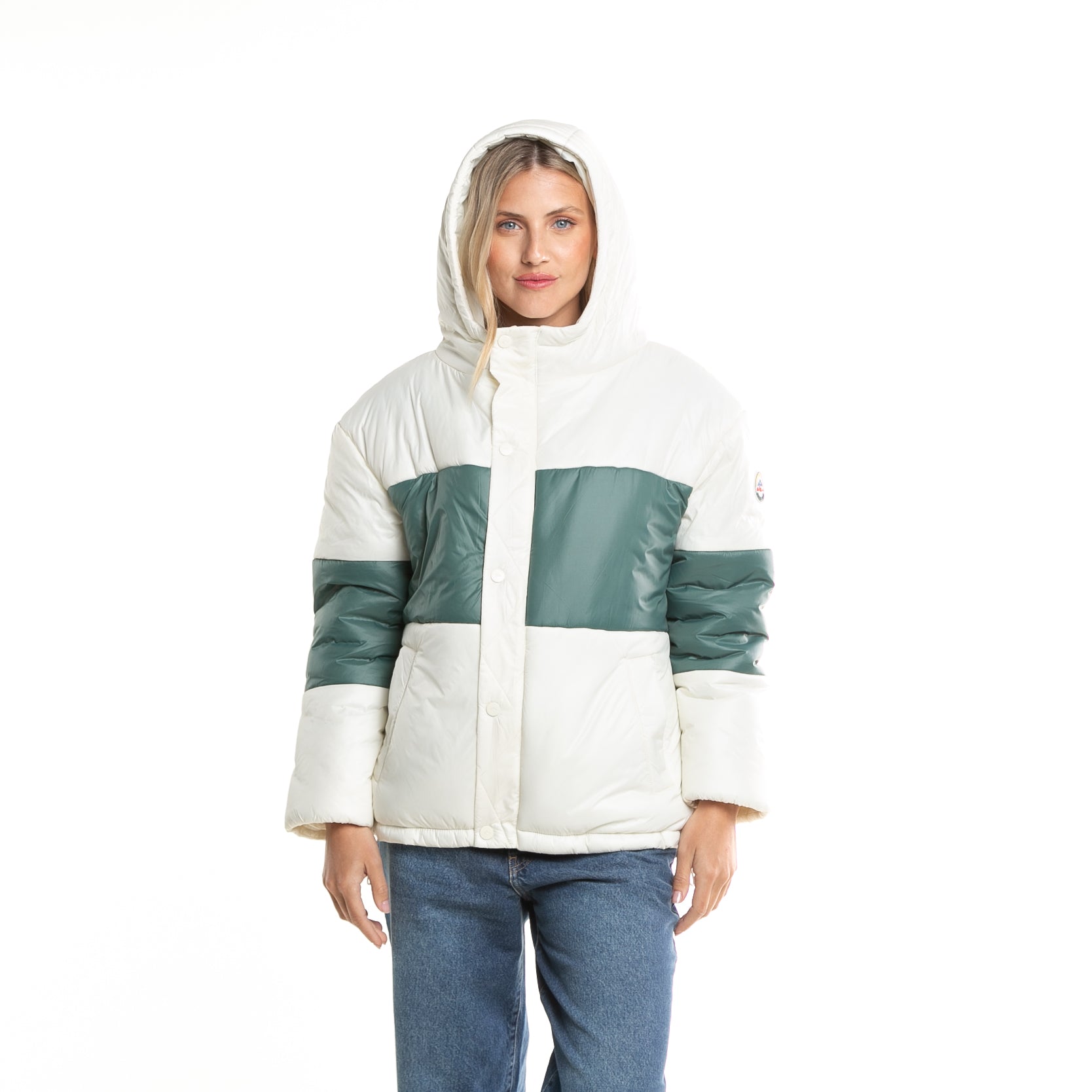 Campera Abrigo Rusty Eighties Puffer Coat Ld* Off White