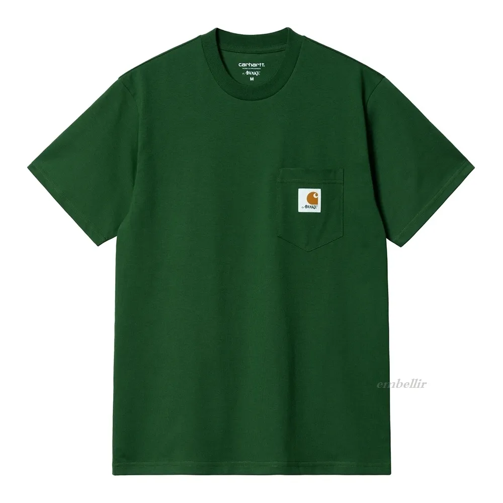 Carhartt  |Crew Neck Unisex Street Style Collaboration Plain Cotton