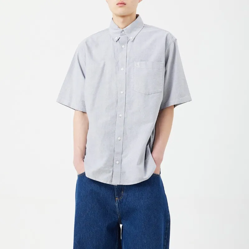 Carhartt  |Street Style Plain Cotton Short Sleeves Logo Shirts