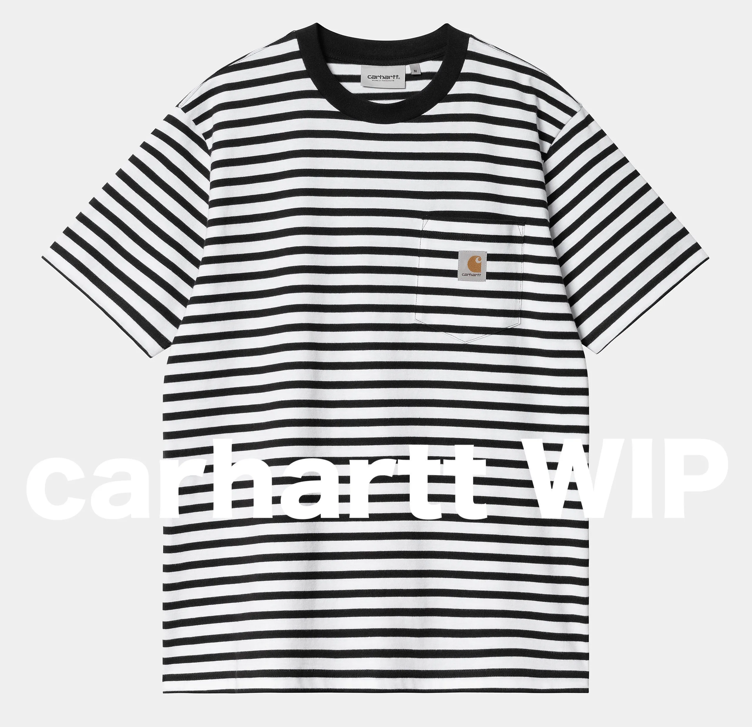 Carhartt  |Stripes Street Style Short Sleeves Logo T-Shirts