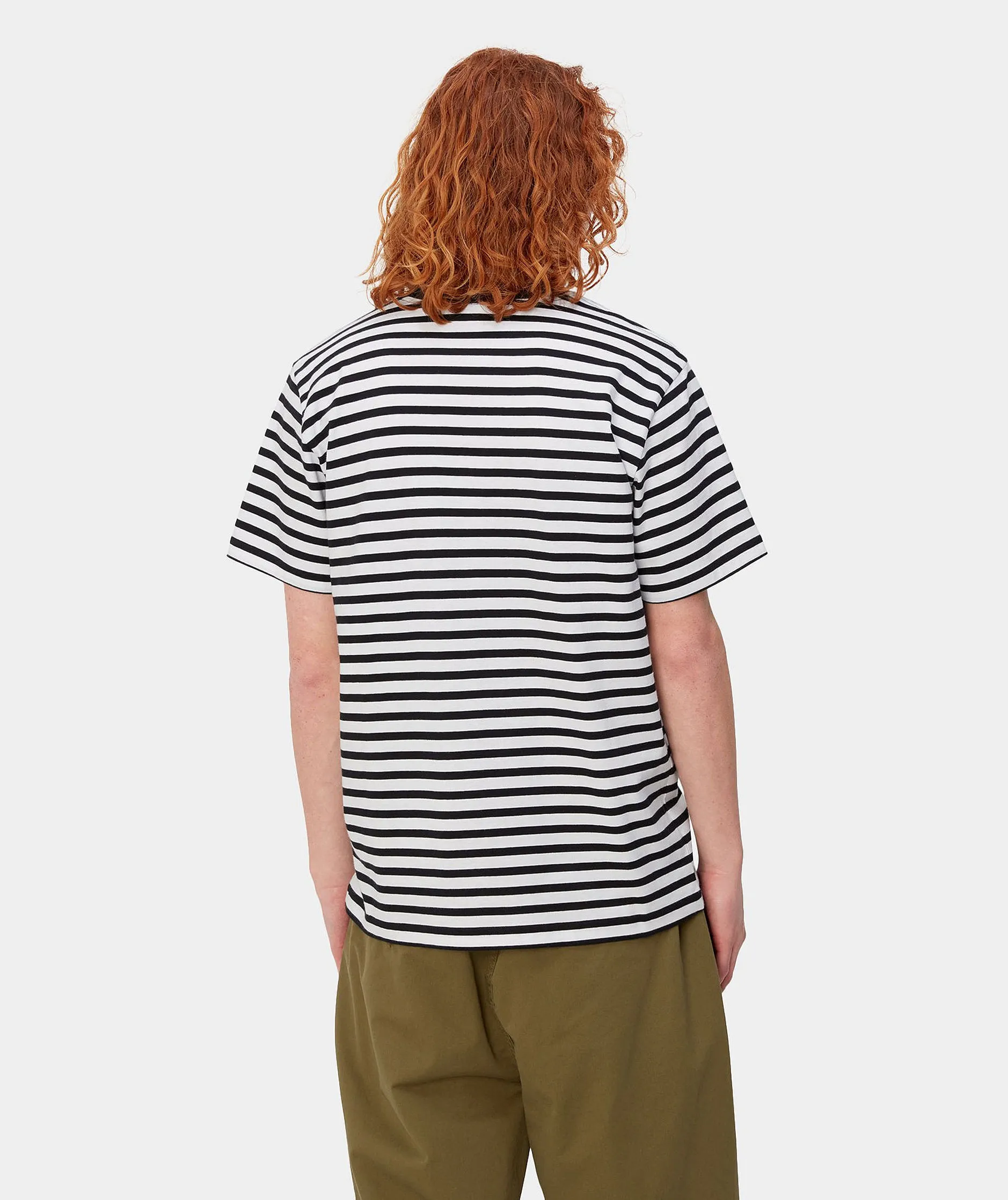 Carhartt  |Stripes Street Style Short Sleeves Logo T-Shirts