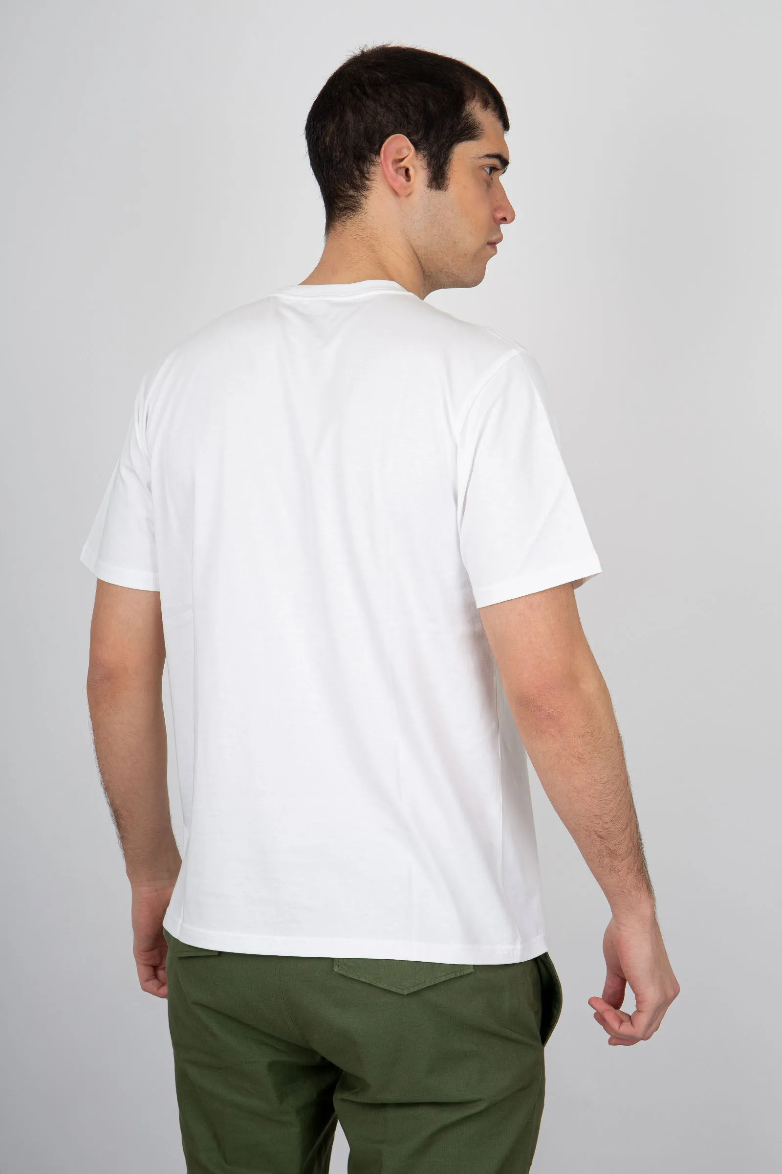 Carhartt WIP T-Shirt Short Sleeve Pocket Cotone Bianco