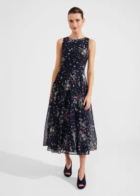 Carly Floral Fit And Flare Dress 