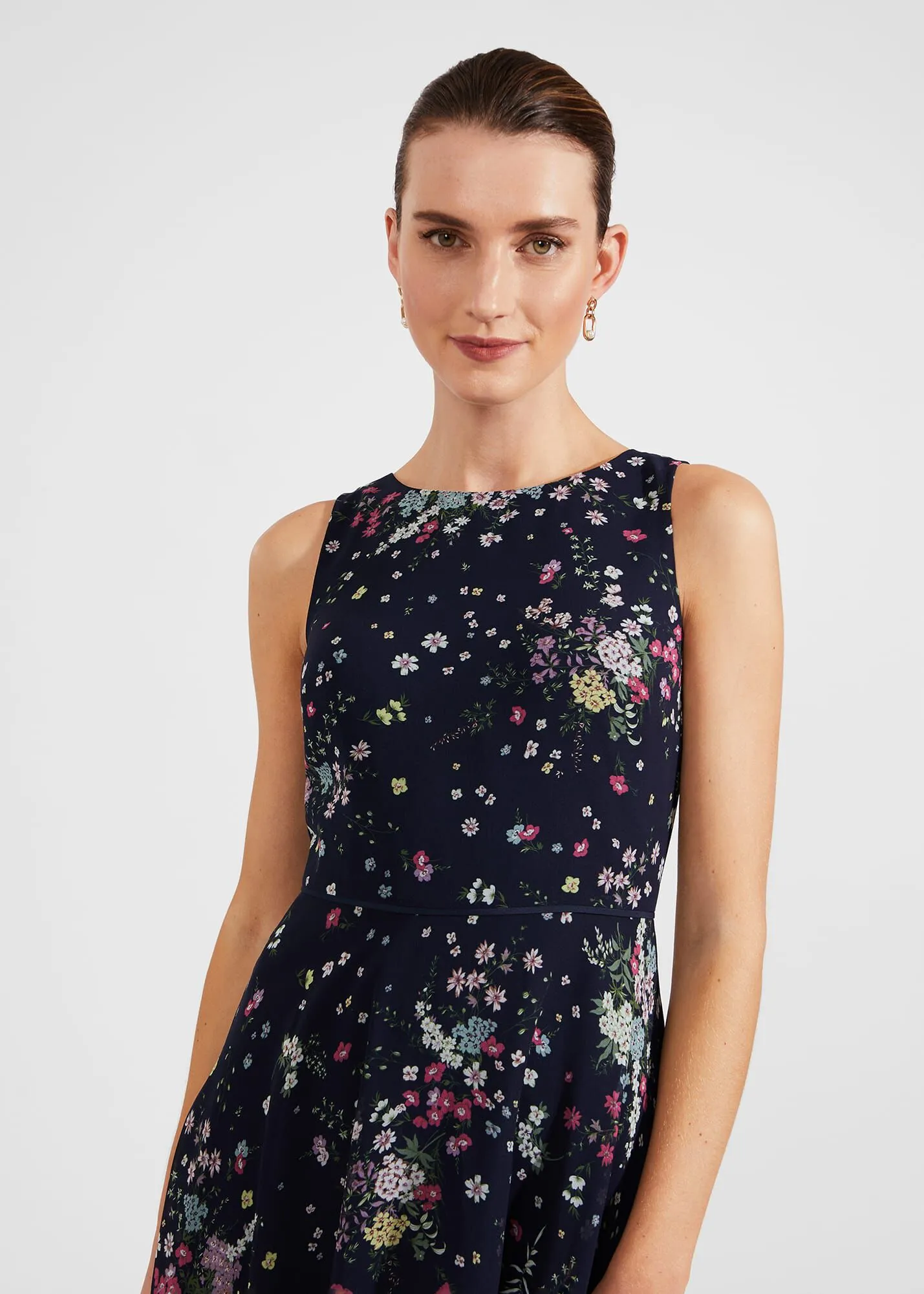 Carly Floral Fit And Flare Dress 