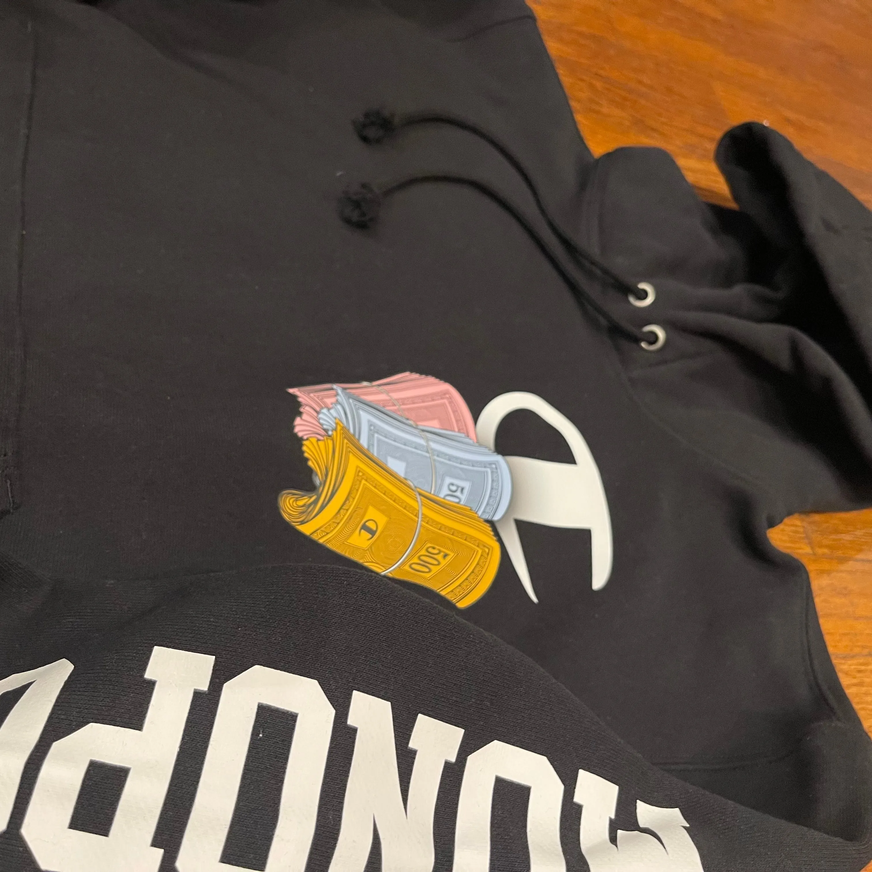 CHAMPION X MONOPOLY REVERSE WEAVE SWEATSUIT-BLACK