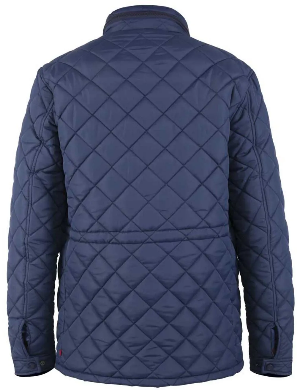 D555 Dalwood Quilted Zip Away Hood Jacket - Navy