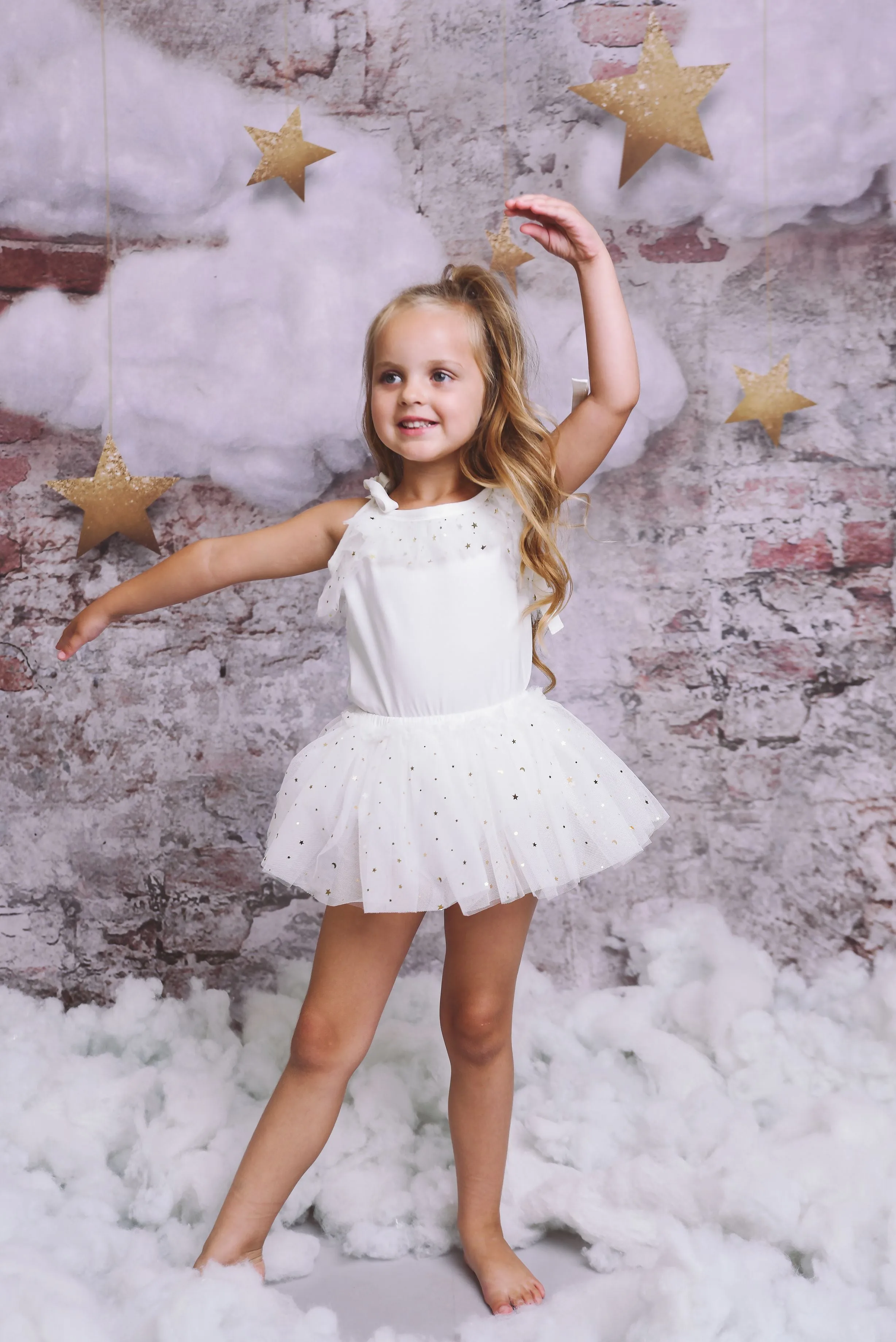 DOLLY STARS & MOON   TULLE TUTU BLOOMER white