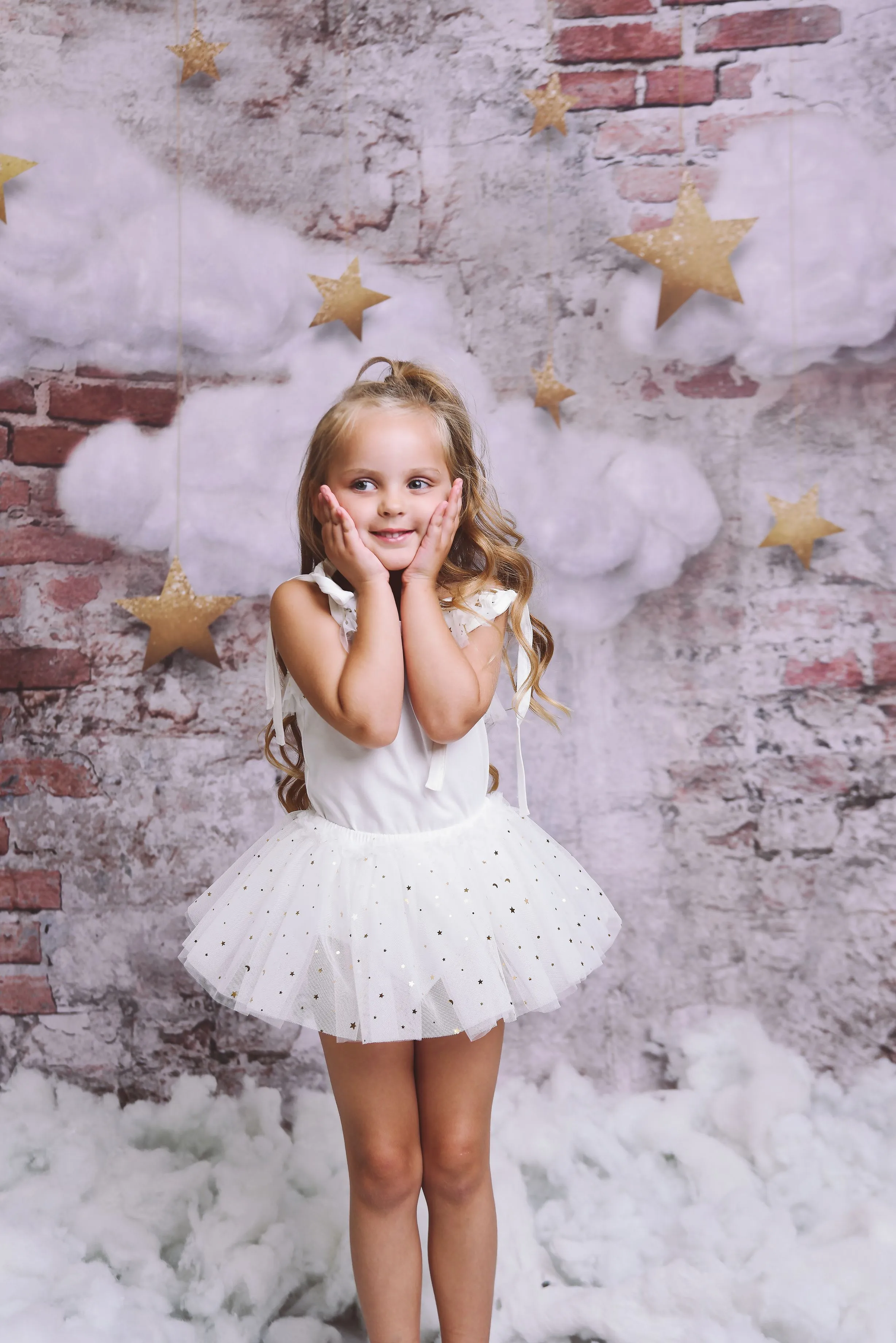 DOLLY STARS & MOON   TULLE TUTU BLOOMER white