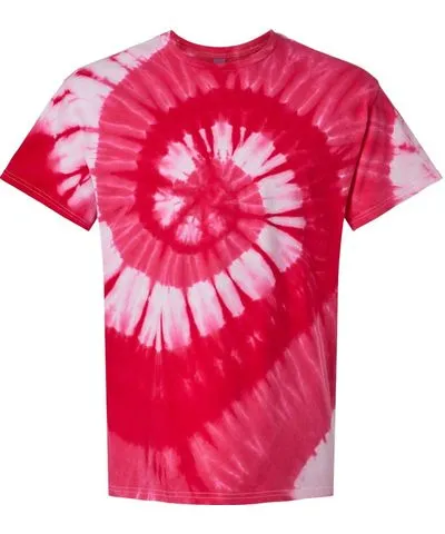 Dyenomite Multi-Color Spiral Tie-Dyed T-Shirt