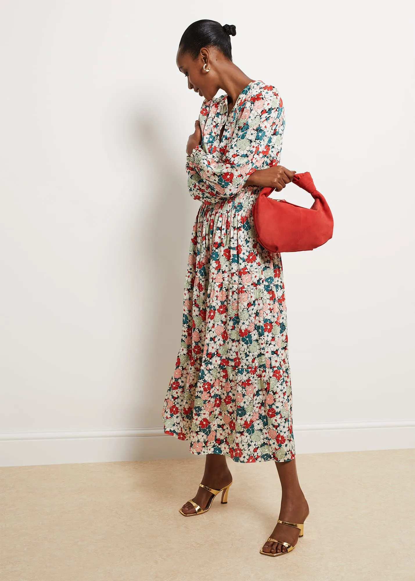 Fairfax Floral Fit And Flare Dress 