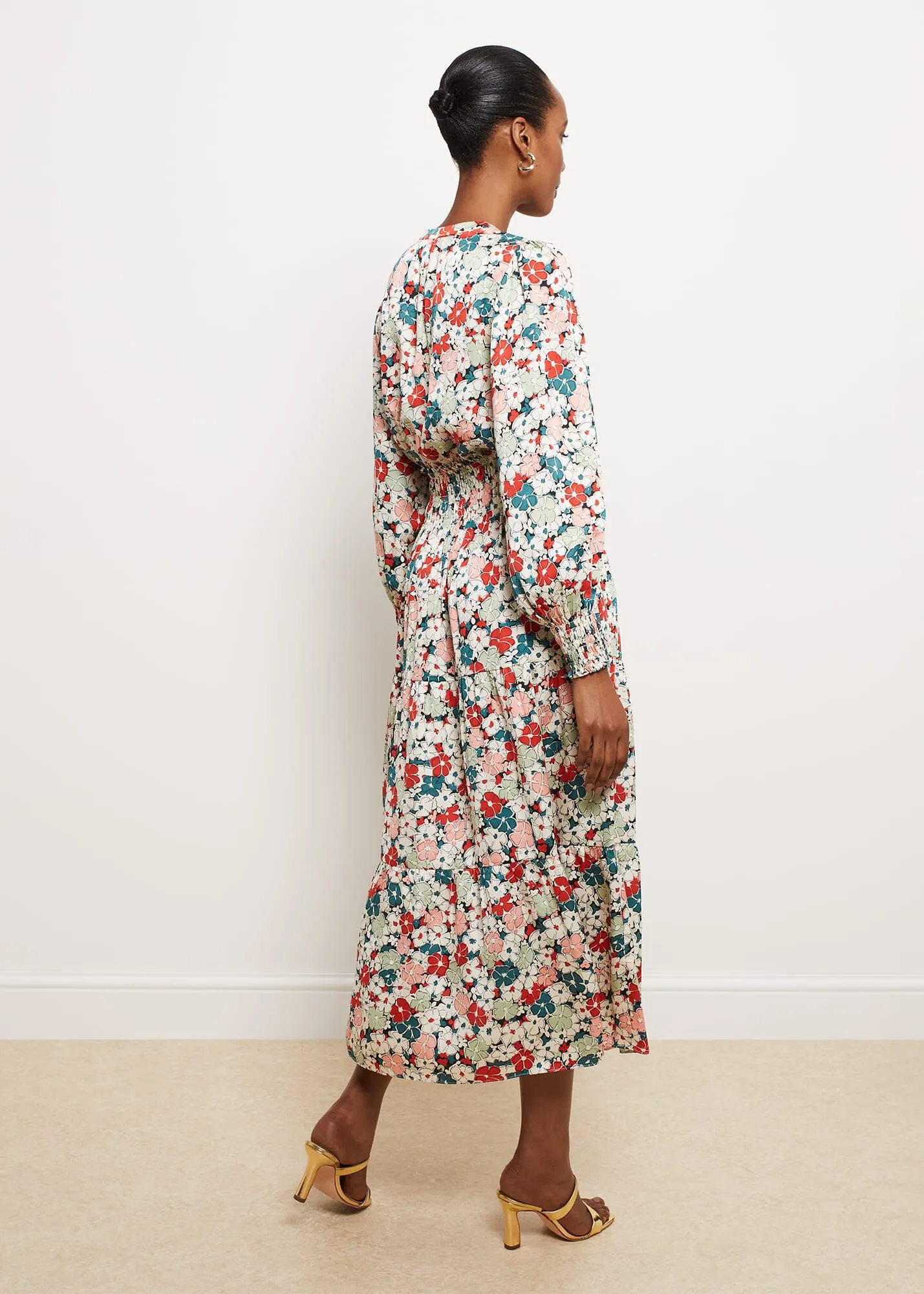 Fairfax Floral Fit And Flare Dress 