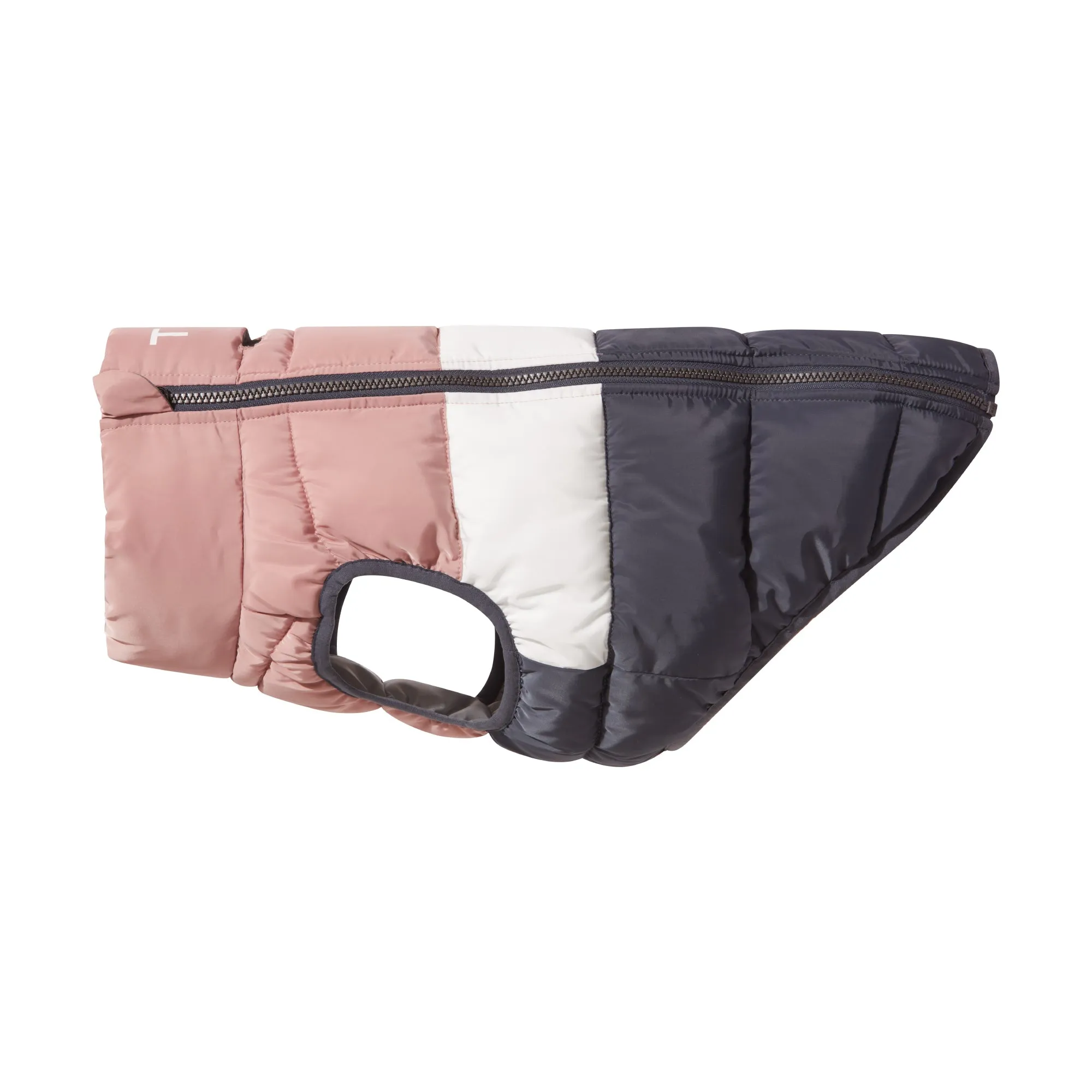 Fetch Padded Dog Coat XL - Faded Pink/Ice Grey/Washed Blue