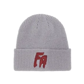 FUCKING AWESOME REFLECTIVE WAFFLE CUFF BEANIE // GREY