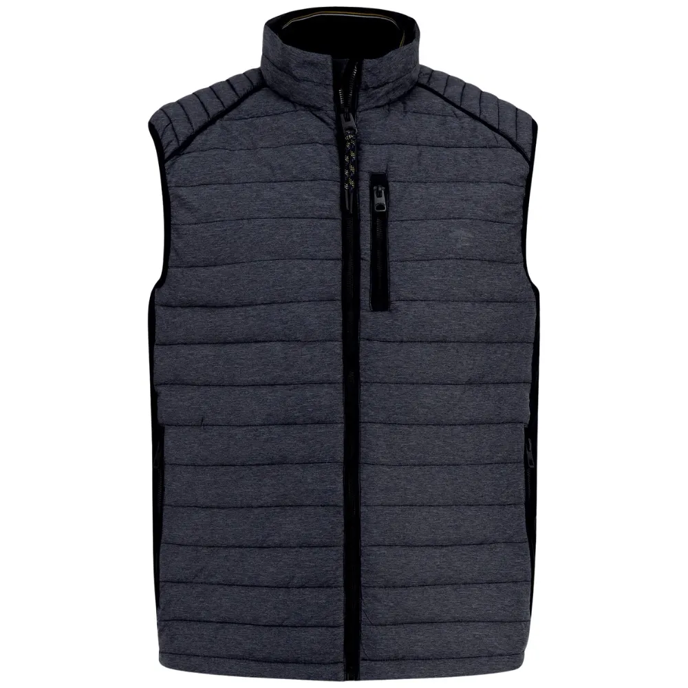 FYNCH HATTON Lightweight Downtouch Navy Gilet | Menswear Online