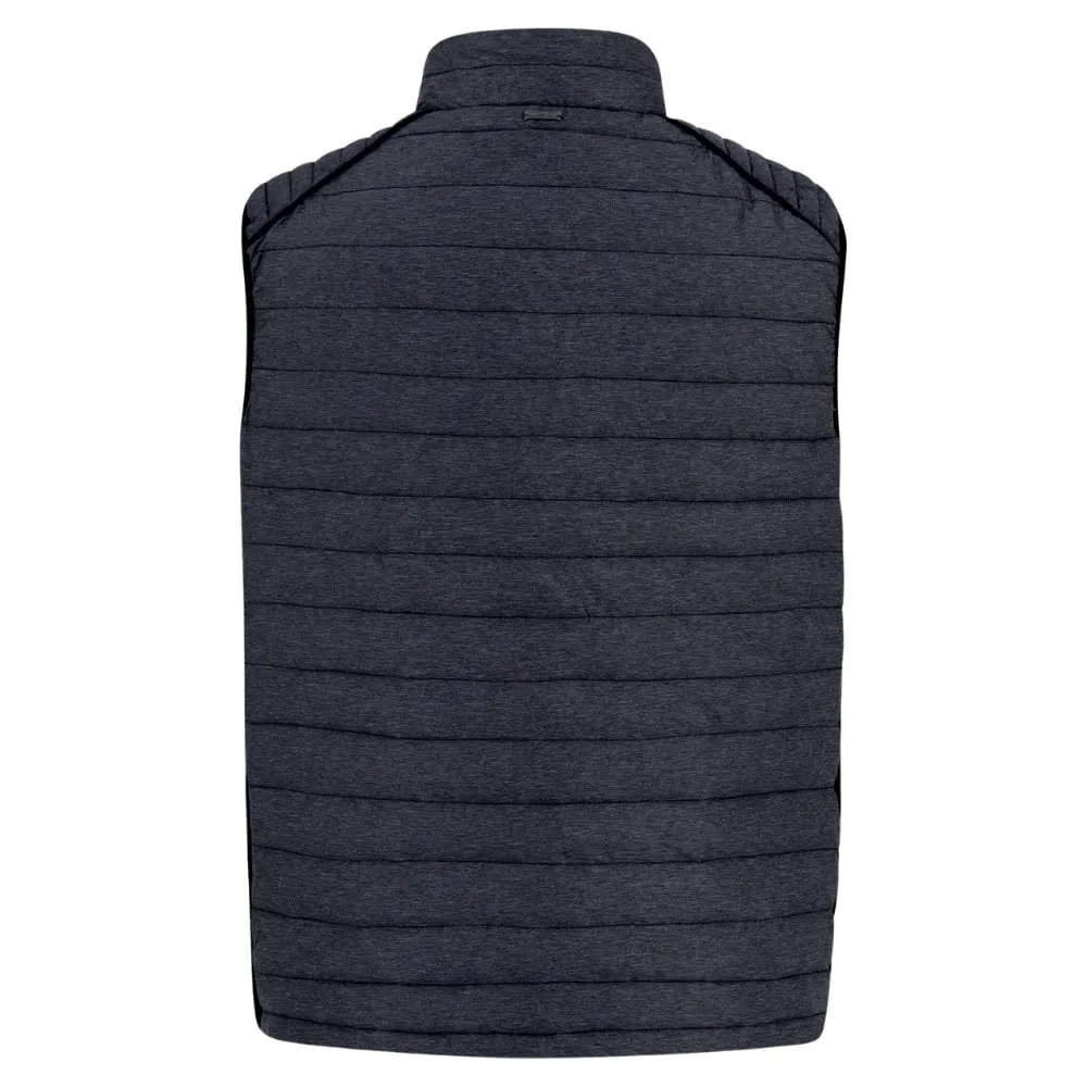 FYNCH HATTON Lightweight Downtouch Navy Gilet | Menswear Online