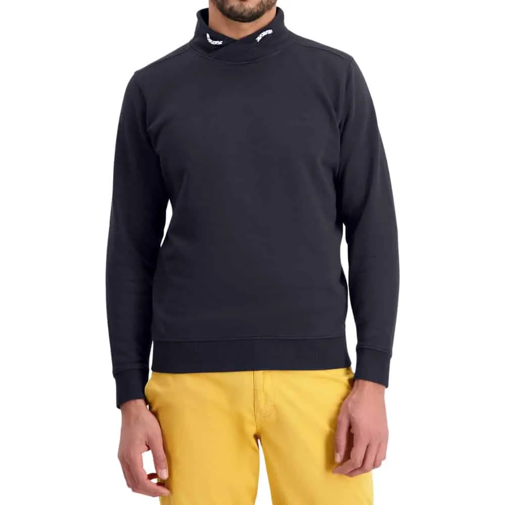 Fynch-Hatton Navy SHAWL NECK Sweatshirt | Menswear Online