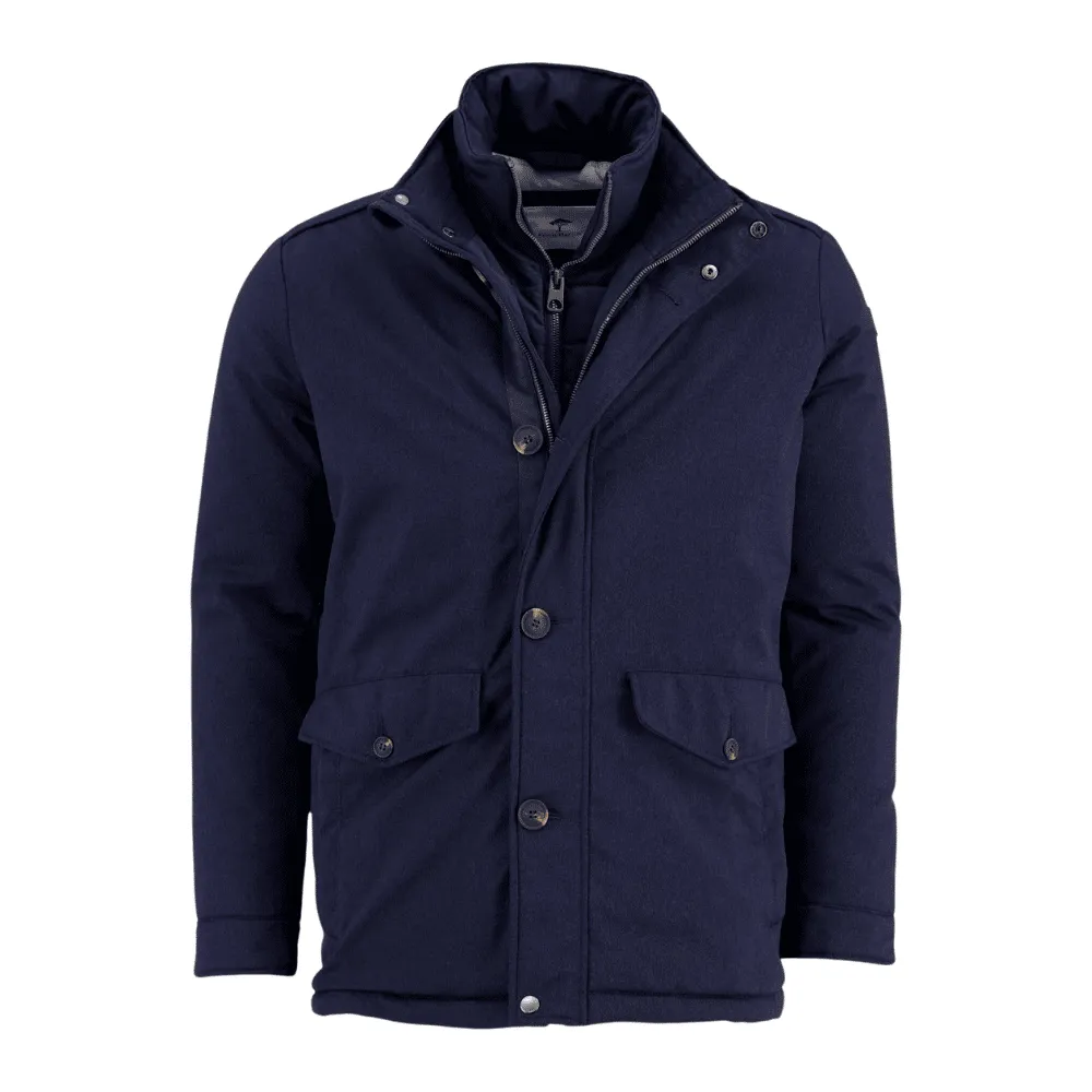 Fynch-Hatton SHORT PARKA IN NAVY | Menswear Online