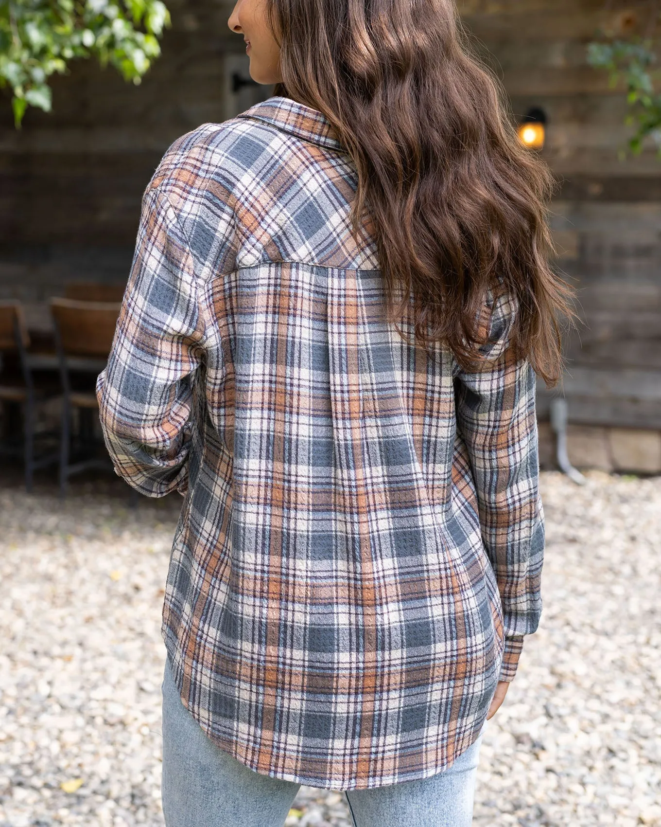 Grace and Lace Favourite Button Up Plaid - Copper Sage