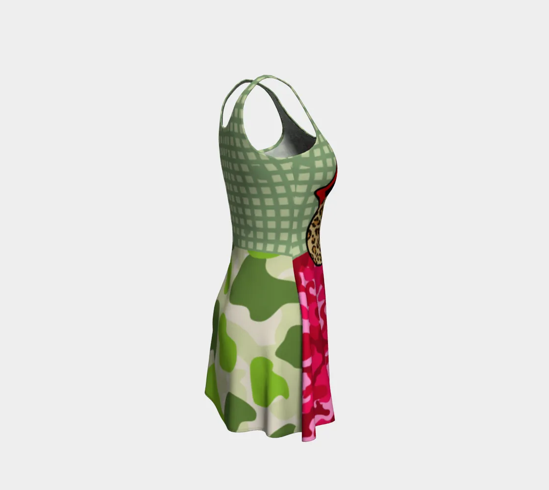 Green Apple Leopard III Dress