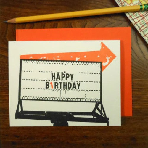 Happy Birthday Highway Sign Card