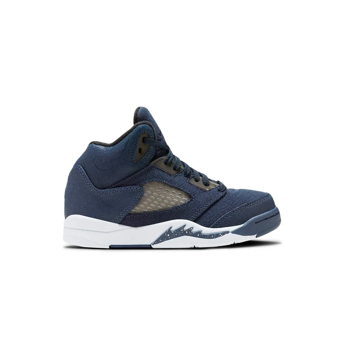 Jordan Little Kids 5 RETRO SE (PS) (midnight navy / black-football grey)