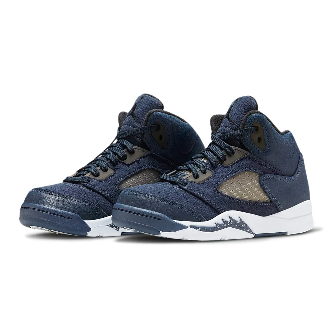 Jordan Little Kids 5 RETRO SE (PS) (midnight navy / black-football grey)