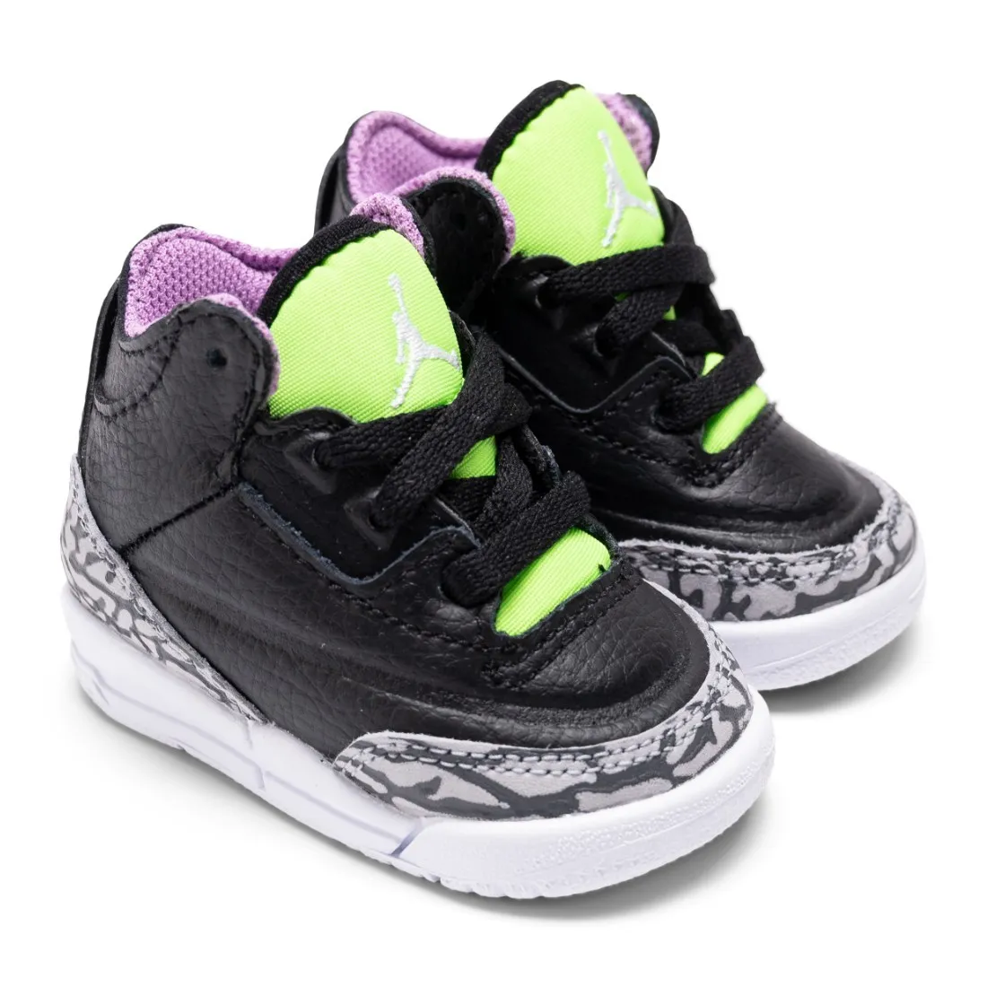 Jordan Toddlers 3 RETRO SE (TD) (black / white-electric green-violet shock)