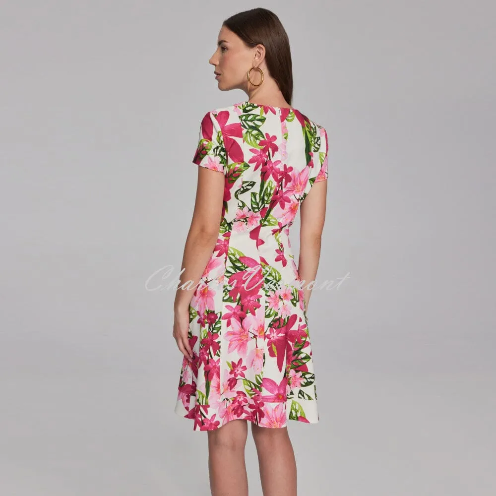 Joseph Ribkoff Floral Print Fit-And-Flare Dress - Style 241789