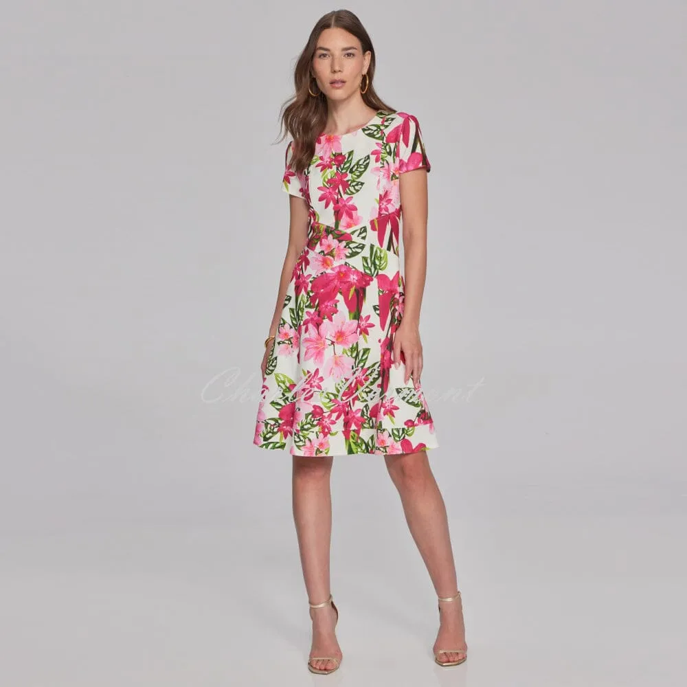 Joseph Ribkoff Floral Print Fit-And-Flare Dress - Style 241789