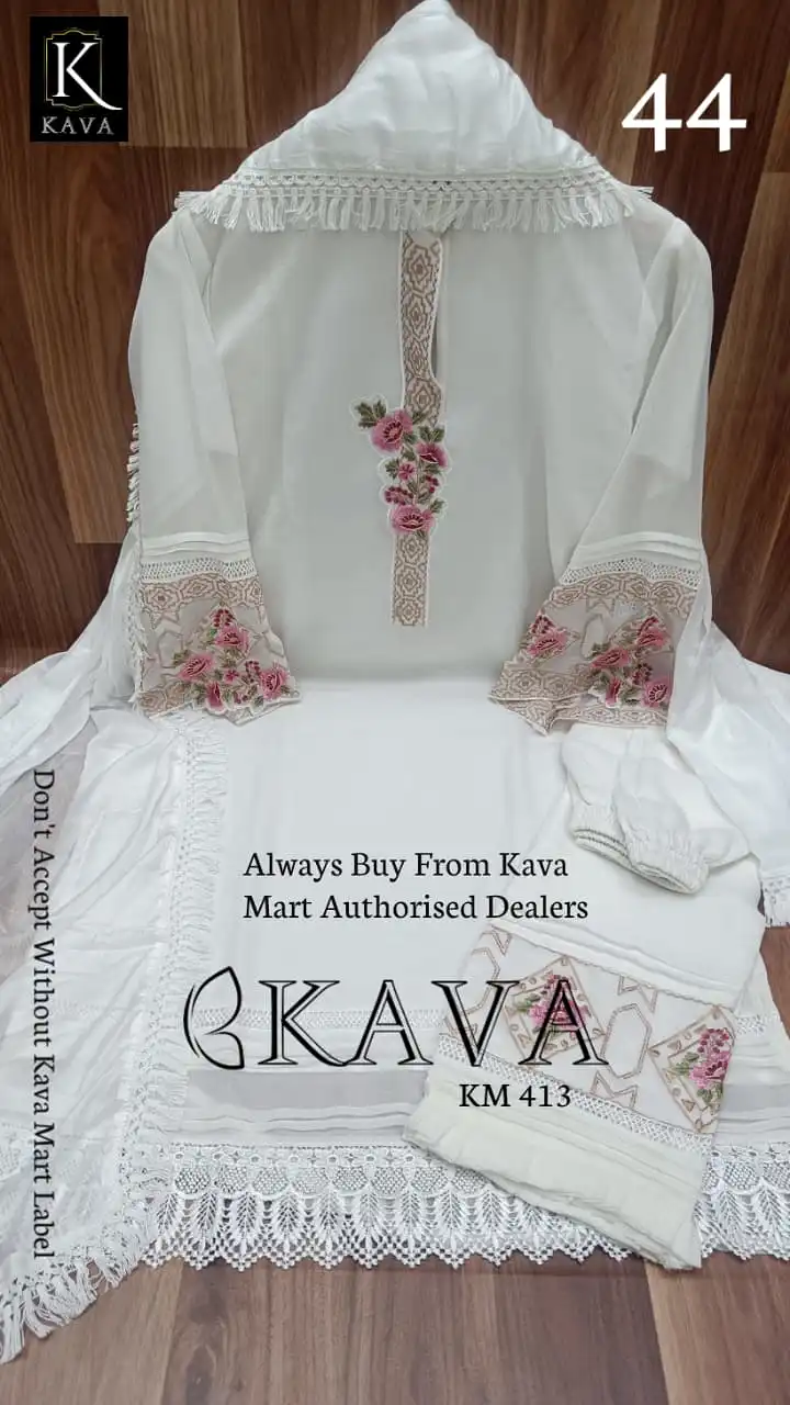 Kava Mart Pakistani Style Stitched Suit for women -KAVA001SS