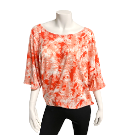 Kimya Top - Peach Tie Dye