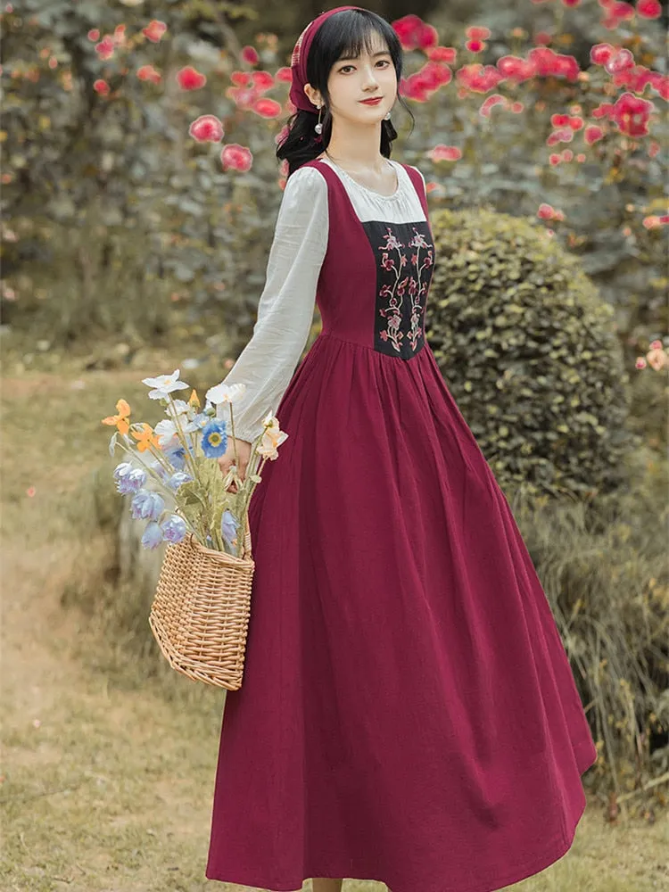 Liliana Cottage Witch Dress with Headscarf