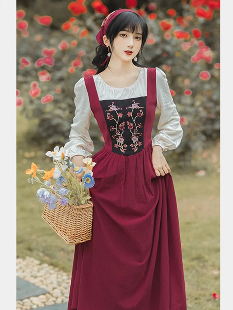 Liliana Cottage Witch Dress with Headscarf