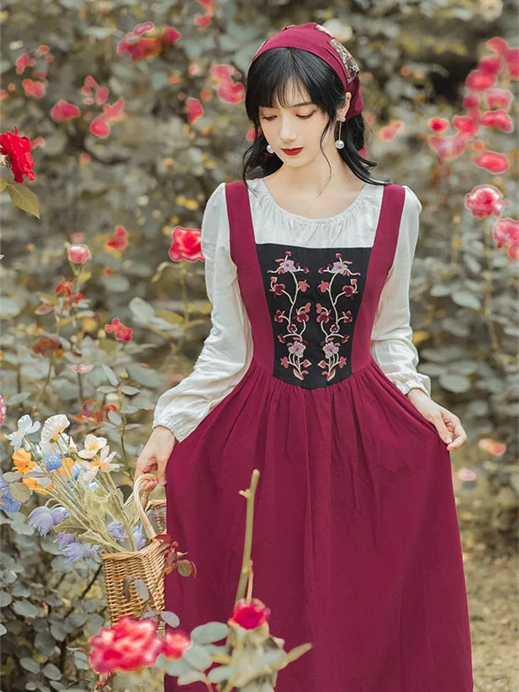 Liliana Cottage Witch Dress with Headscarf