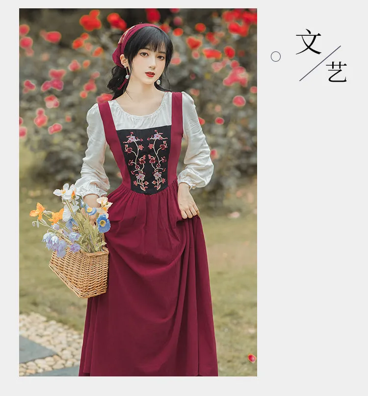 Liliana Cottage Witch Dress with Headscarf